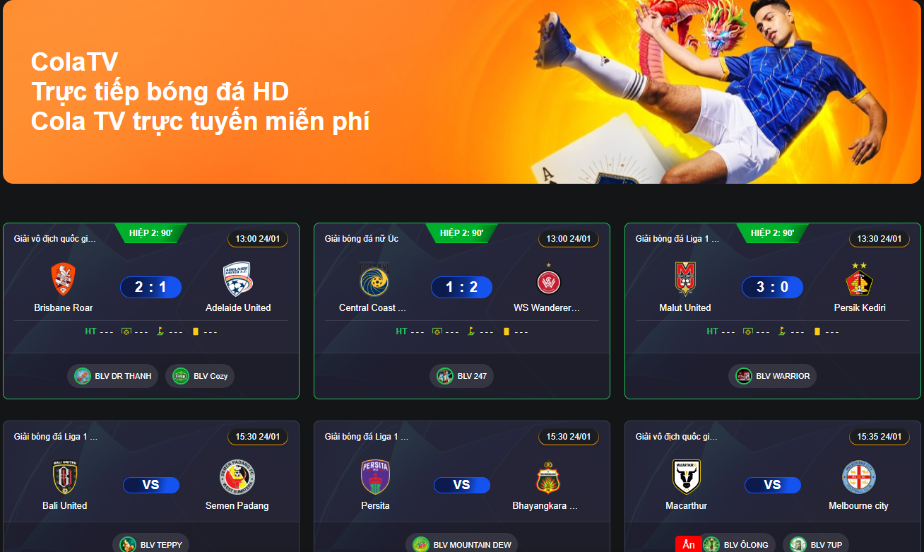 Ưu điểm khi xem trực tiếp bóng đá tại Cola TV